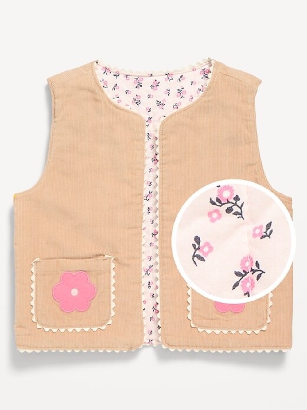 Corduroy Vest for Toddler Girls